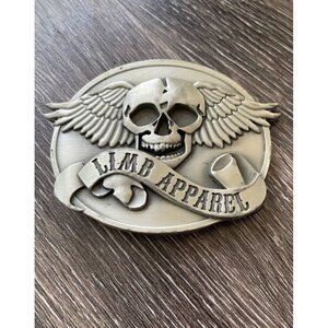 Vintage Limb Apparel Skull Wings Men’s Belt Buckle Heavy Quality